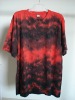Men's cotton t-shirt with tie dye, tie-dyed