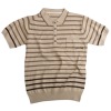 Men's knitted sweater with polo-neck, 12G