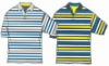 Men's stripe shirt, shirt, stripe polo, cotton fabric.