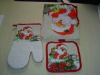 Microwave oven gloves  and  apron