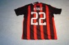 NO.1 Supplier--08/09 season AC milian 22# Soccer Jerseys soccer uniform  soccer strips ( PAYPAL )