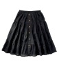 Navy White Cotton "Mayan Dancing" Skirt