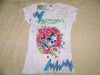 Paypal* (HOT!!) newest design fashion t-shirt, Ed hardiful, ladies' t-shirt with top quality 100% ed cotton+ small order