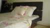 Peony graphic hemp bedsheet