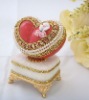 Pigeon Eggshell with music gift box/Real Eggshell Jewelry Music Box/Decoration Eggshell
