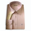 Pink Shirt Made of 100% Yarn-dyed Cotton