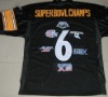 Pittsburgh Steelers Six Time Super Bowl Champs team color jersey, pro super bowl jerseys