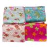 Printed coral fleece blanket