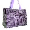 Pu crystal pu shopping bag