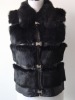 Rabbit fur knitting coat/ fur garment
