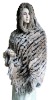 Raccoon & Grass Rabbit Fur Cape