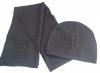 Rayon hat and scarf