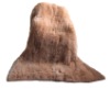 Real Blue Fox Fur Knitted Blanket