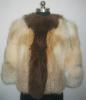 Red Fox Coat With Raccoon Trim
