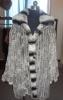 Reversible Knitted Sheared Rex  Rabbit Fur And Silk Coat