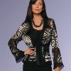 SILK SATIN BURN-OUT JACKET