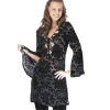 SILK VELVET BURN-OUT TUNIC