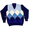 SWT-M10008 Men's Intarsia Cashmere Sweater