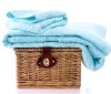 Satin pink bath towel