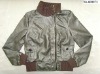 Shining PU leather jacket