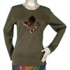 Silk Cashmere Long Sleeve Sweater with Sequins