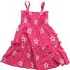 Smocked flower dress (A+B+C)(4362017)(child garment,child wear)