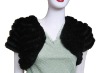 Stretch Rex Fur Knitted Shawl