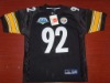 Super Bowl jerseys 43 XLIII 43 JERSEYS - PITTSBURGH STEELERS #92 James Harrison FOOTBALL jerseys 2009 PRO BOWL jerseys- BLACK