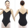 V Front and Back Camisole Leotard