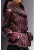 W188-sheepskin and fox fur coat