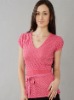 WOMEN'S 100% COTTON KNITTED SWEATER , PATTERN ALLOVER