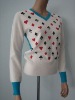 Women Intarsia Cashmere Sweater