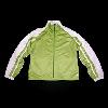 Women's jogging jacket with front zipper closure