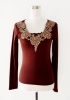 Women's knitted blouse --S7504