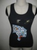 Women's "panther" Basic Tank Top in black,brand fashion tank top,high quality wholesale, accept paypal
