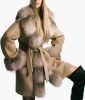 Y103-cloth and raccoon fur coat