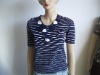 Yarn-dyed cotton spandex top