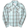 [LEAP]Girls'  long sleeves blouse with metal snap buttons(Child garment,child wear)