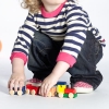 [LEAP] girl's jeans with button special pleat closing