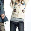 [Super Deal][LEAP]Girl's sweater with handwork flower(child garment,kid wear)