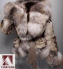 [Super Deal]W010-rabbit and raccoon fur coat