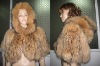 (W030-2)knitted raccoon fur waistcoat