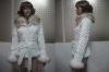 (W155-2)rabbit fur and raccoon fur coat