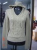 acrylic lady's sweater w/hood