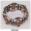 alloy bangle with color crystal stone