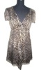 animal print silk  dress