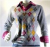 argyle pattern sweater