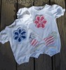 baby romper,baby body, babywear with chenille applique