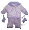 baby winter set,baby garments,infant suit