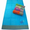 beach towel with double jacquard and embroidery
